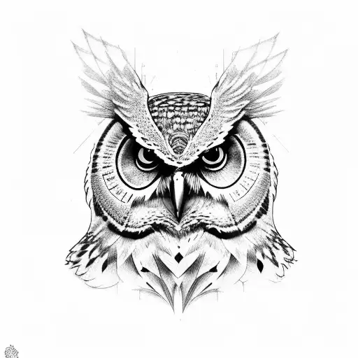 Tattoo uploaded by Tattoodo • Dotwork owl by Guy Waisman #GuyWaisman # dotwork #owl #mandala #geometric #tattoooftheday • Tattoodo