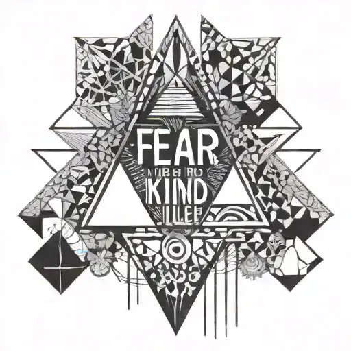 words saying "Fear is the mind-killer" tattoo design idea