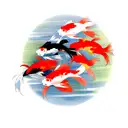 Koi Fish tattoo design idea
