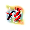 Koi Fish tattoo design idea