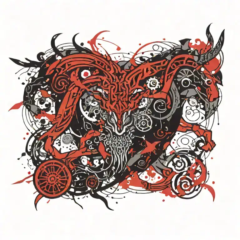 tattoo symbolizing fate norse mythology tattoo design idea