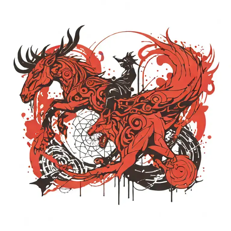 tattoo symbolizing fate norse mythology tattoo design idea