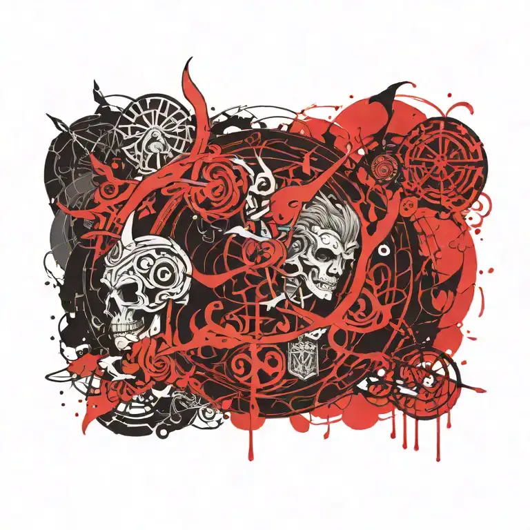 tattoo symbolizing fate norse mythology tattoo design idea