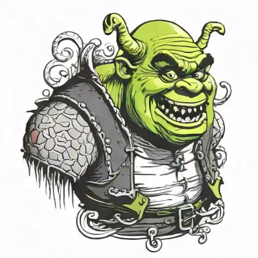 shrek tattoo design idea