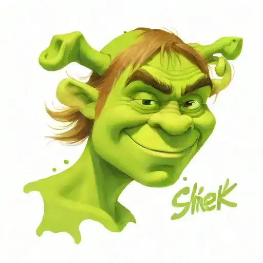 Shrek as a gangster tattoo design idea