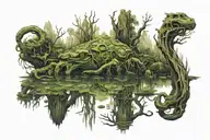 swamp tattoo design idea