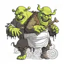 shrek tattoo design idea