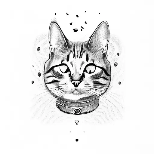 Cat is a symbol of my fears, I'd like to have a girl and sign of cat in my tattoo with a monstera leaf tattoo design idea