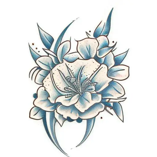 Aries Zodiac Flower Tattoo Download - Honeysuckle – VagaBlondie