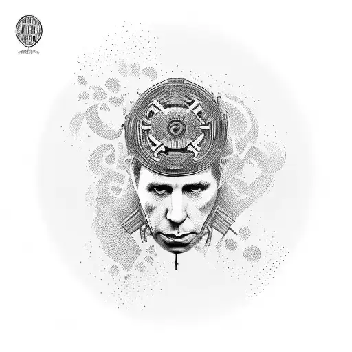 Paul Simon photograph from his album: still crazy after all these years tattoo design idea