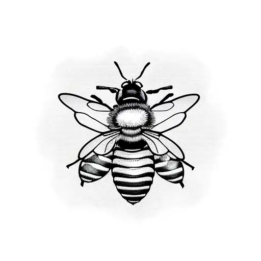 Honey Bee tattoo design idea