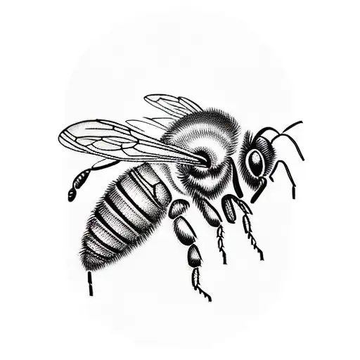 Honey Bee tattoo design idea
