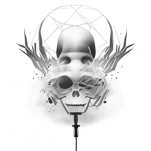 paul Simon silhouette  tattoo design idea