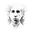 paul Simon silhouette  tattoo design idea