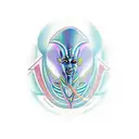 colour tattoo of alien abducting Pharaoh  tattoo design idea