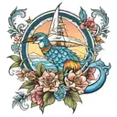 catalina tattoo design idea