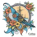 catalina tattoo design idea