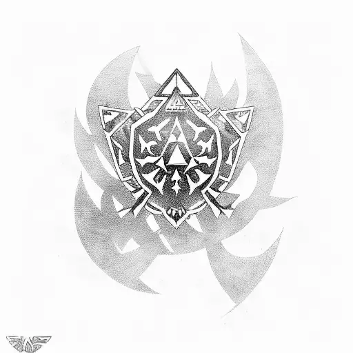 Link of the legend of zelda tattoo design idea