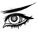 evil eye tattoo design idea