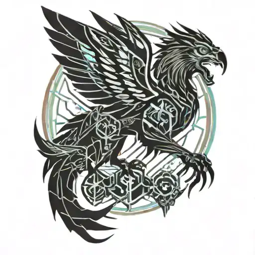 griffin tattoo design idea