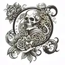 24 hour person tattoo design idea