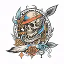 24 hour person tattoo design idea