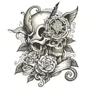 24 hour person tattoo design idea