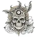 24 hour person tattoo design idea