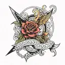 24 hour person tattoo design idea