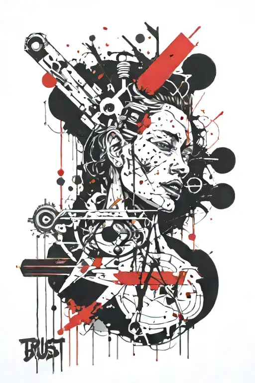 trust in my self righteous suicide  tattoo design idea