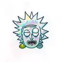 Rick and Morty tattoo design idea