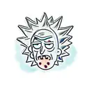 Rick and Morty tattoo design idea