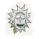 Rick and Morty tattoo design idea