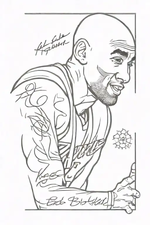 kobe bryant quote tattoo design idea