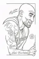 kobe bryant quote tattoo design idea