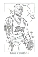 kobe bryant quote tattoo design idea