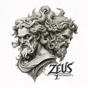 Zeus vs Hades tattoo design idea