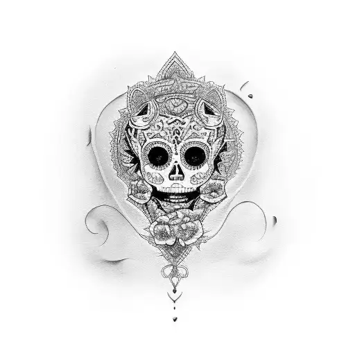 catrina tattoo design idea