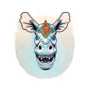 Hippopotamus tattoo design idea