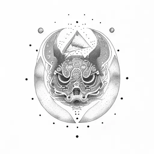 ciclos lunares tattoo design idea