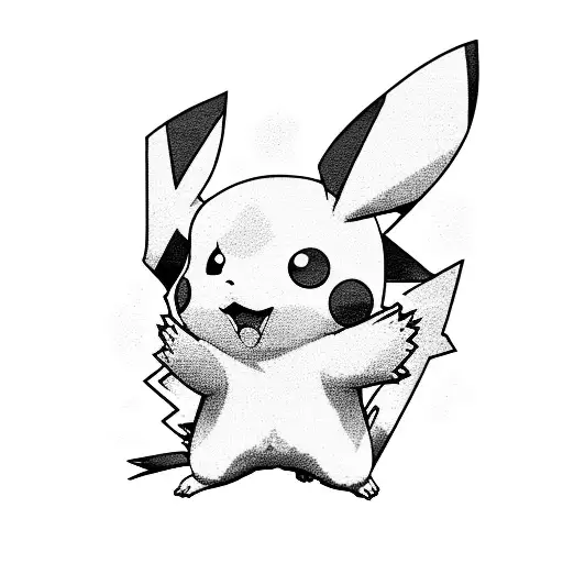 Pikachu tattoo design idea