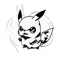 Pikachu thunder bolt tattoo design idea