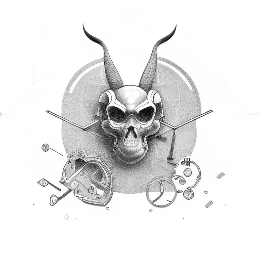 Hacking tools tattoo design idea