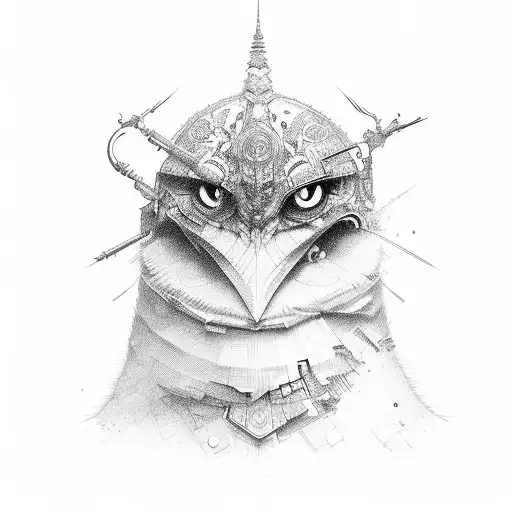 Hacking tools tattoo design idea