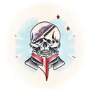 guillotine tattoo design idea