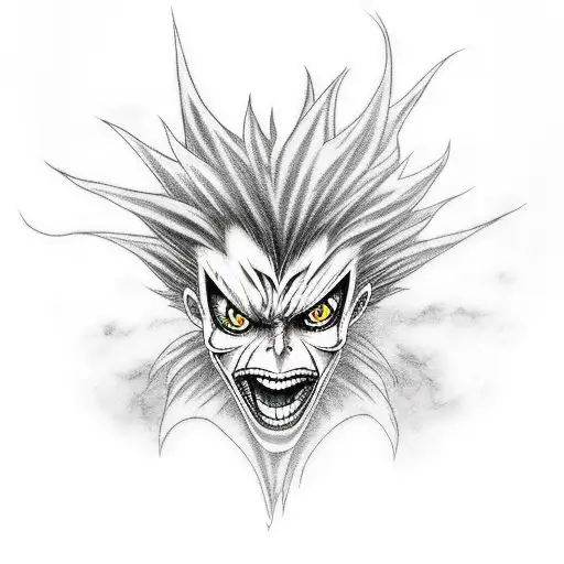 ryuk tattoo design idea