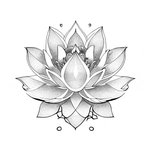Lotus Flower with Mandela  tattoo design idea