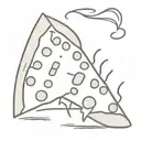pizza slice tattoo design idea