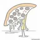 pizza slice tattoo design idea
