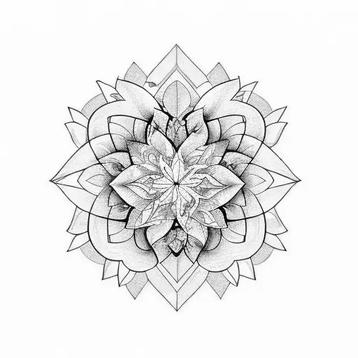 Black heart, diamond, yellow flower, classy tattoo design idea